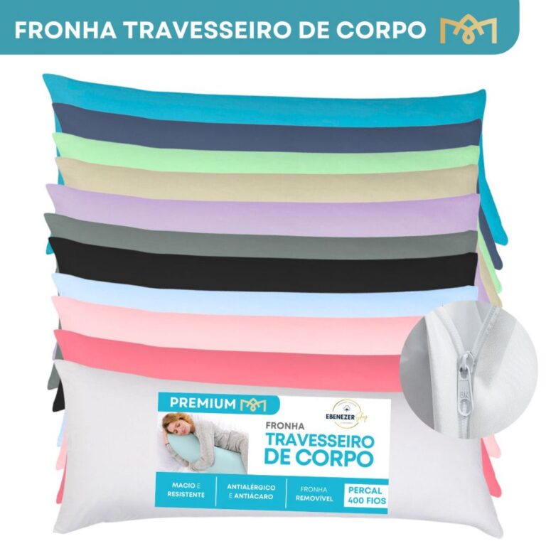 Fronha de Travesseiro de Corpo Xuxão Avulso Liso 