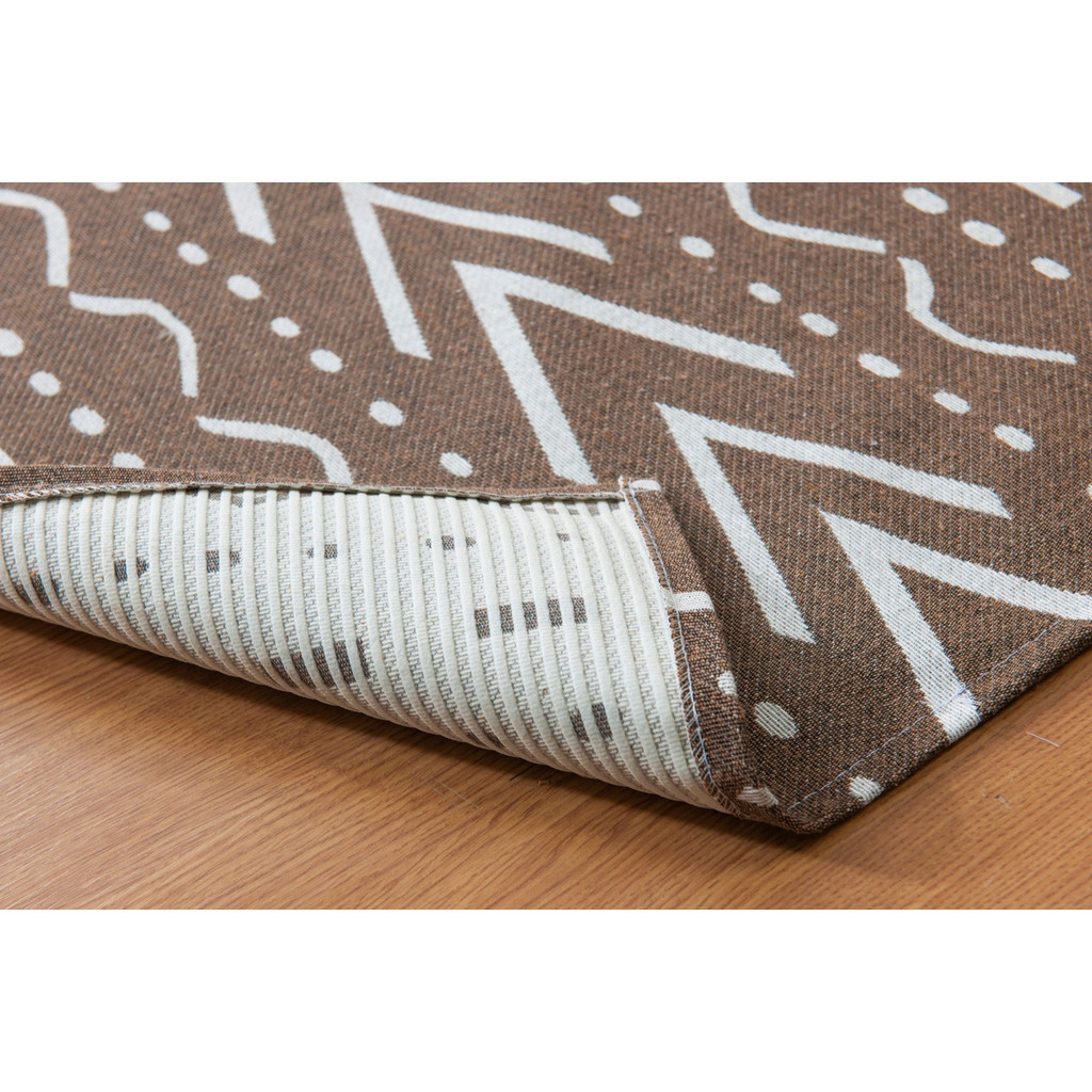 Tapete Sala Quarto Jacquard Antiderrapante 2,00 X 1,40m Las Vegas Marrom