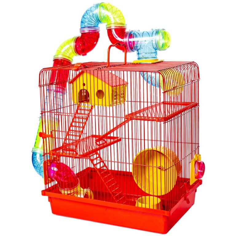 Gaiola Hamster Tubo Super Luxo 3 Andares Diversão