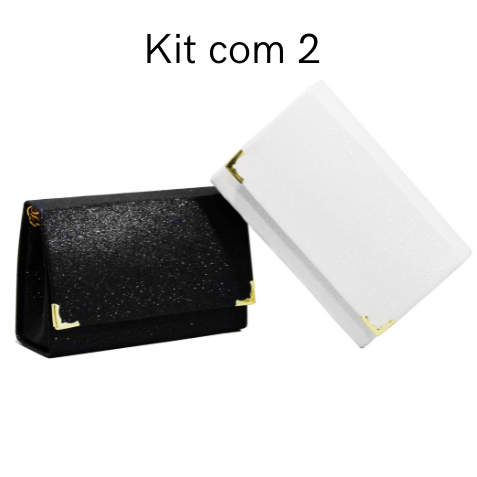 Kit com 2 Bolsas clutch de mão femenina bolsa car