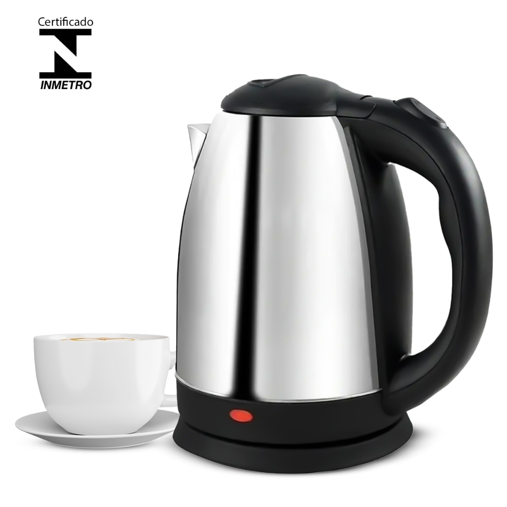 Chaleira elétrica 110w Jarra 1,8L INOX