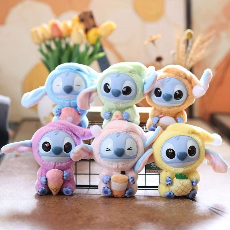 Brinquedos de Pelúcia da Stitch Caixa Surpresa Série Coma Antes de Dormir com Acessório de Pendente