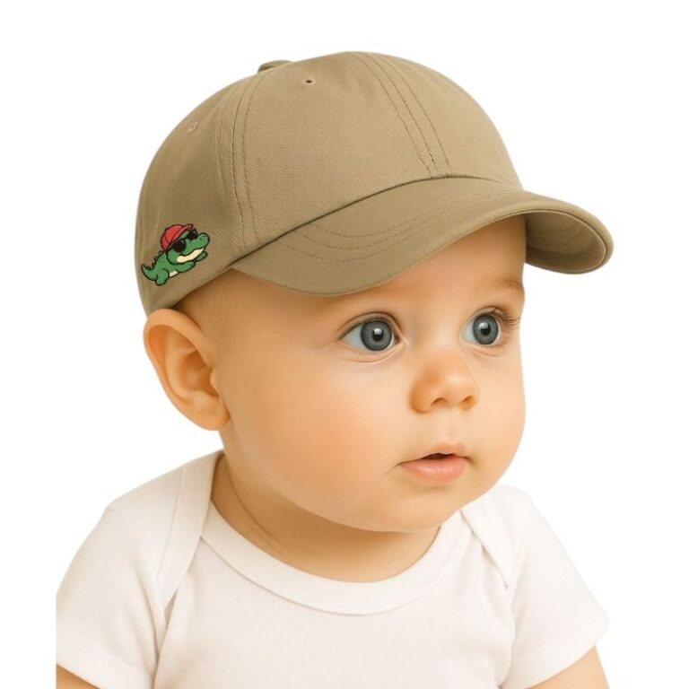 bone bebe infantil 0 a 12 meses jacaré lateral ch