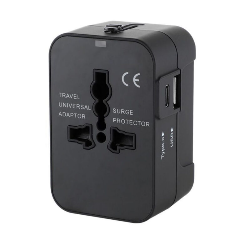 Adaptador de Tomada Universal Com Usb E Usb-c Viag