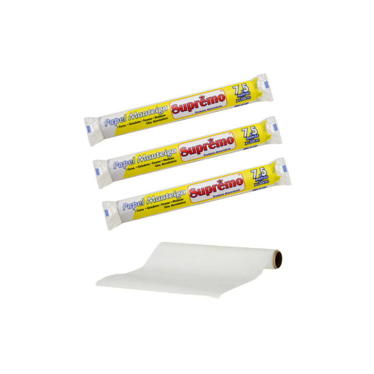 Kit 3 Rolos Papel Manteiga Suprático 30cm x 7,5m 
