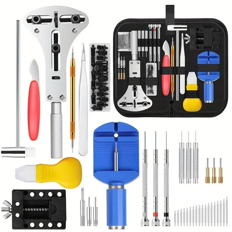 Kit De Ferramentas Para Desmontagem E Reparo De Relógios Com 147 Peças Kit Completo De Ferramentas P