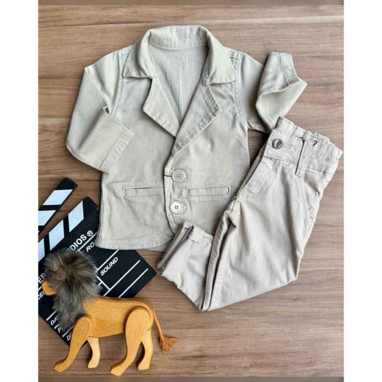 Calça Nude com Blazer Nude Infantil