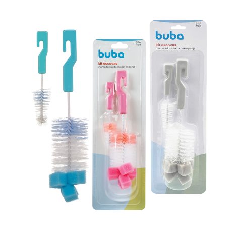 Kit de Limpeza Escova de Mamadeira e Bico com Espo