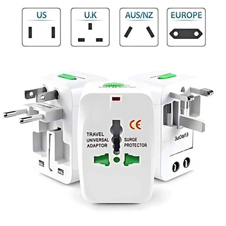 Adaptador Tomada Universal Internacional Viagem + 