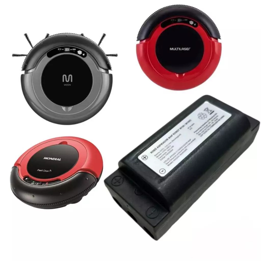BATERIA ROBÔ ASPIRADOR BATERIA RECARREGÁVEL ROBO Lfp 12,8V Dc 2000mah 25.6wh Do Rb-01/RB-07/RB-08/RB