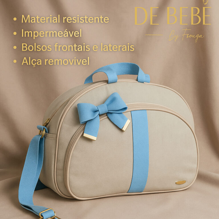 Bolsa Mala Maternidade Golden Luxo Tam G