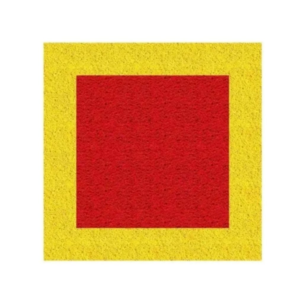 Tapete Para Demarcação De Extintor Firekap 1m X 1m Kapazi