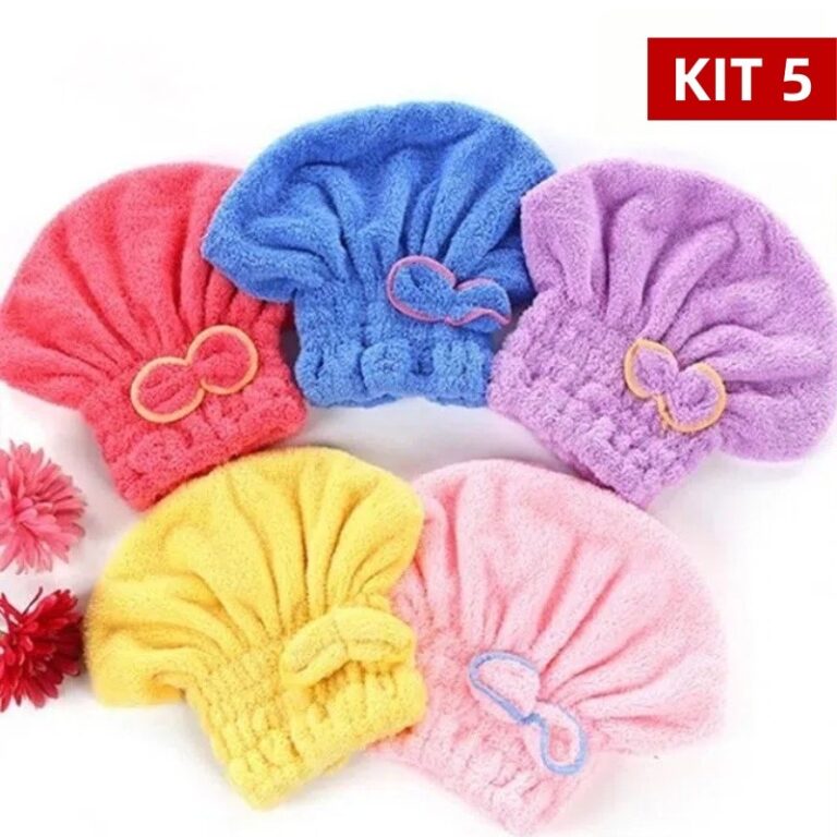 Touca para seca cabelo Mágica Touca de Banho Abso