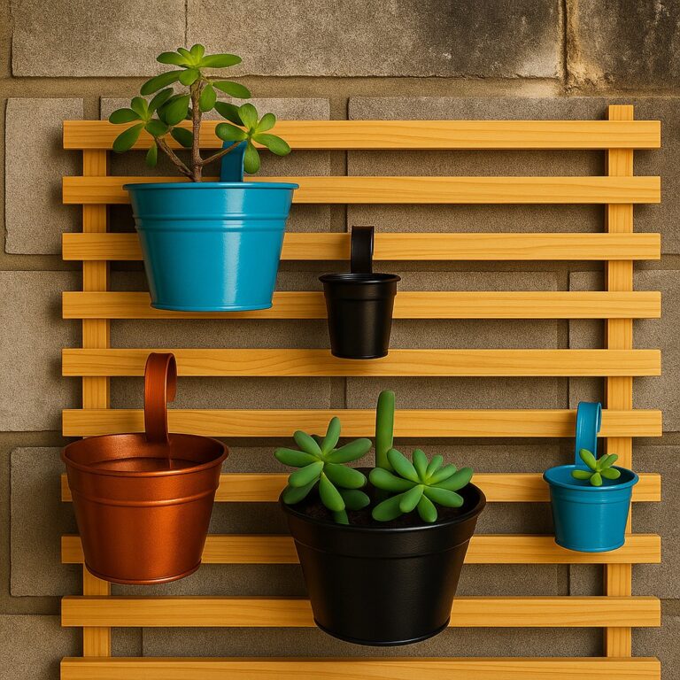 Kit Jardim Vertical 2 Floreira Pallets Madeira Cas