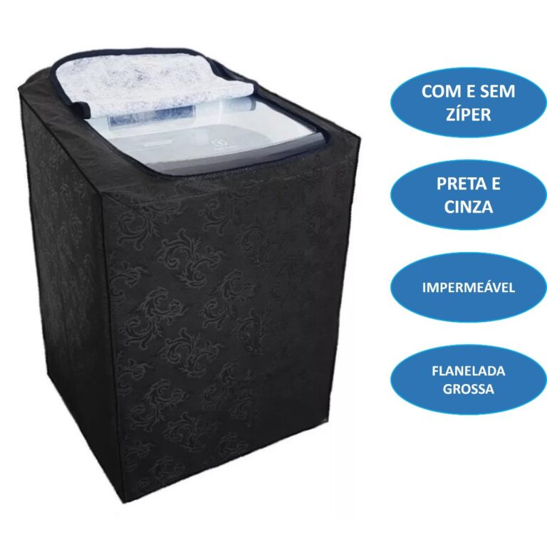 Capa para Maquina de Lavar Brastemp Electrolux Con