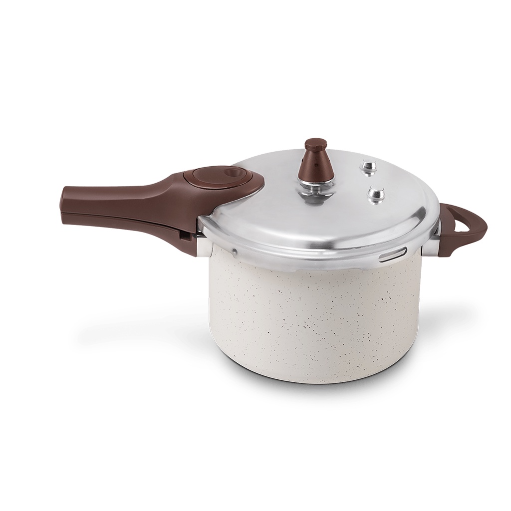 Panela de Pressão Com Indução Brinox Pressure 4,2 L – 20×14,5 cm Vanilla