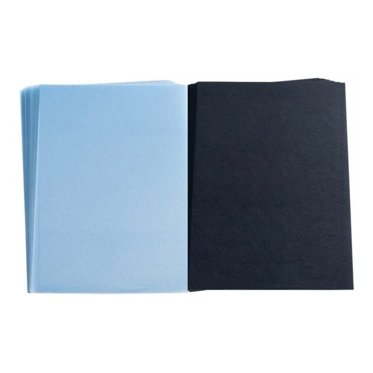 KIT 200 Un Capa Encadernação A4  (  100 Preta + 