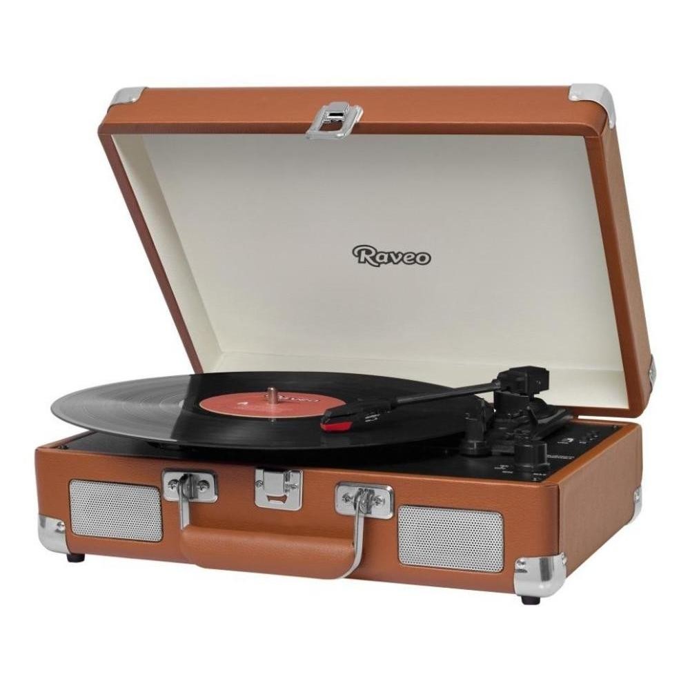 Vitrola Raveo Sonetto Chrome BT/USB/AUX Marron