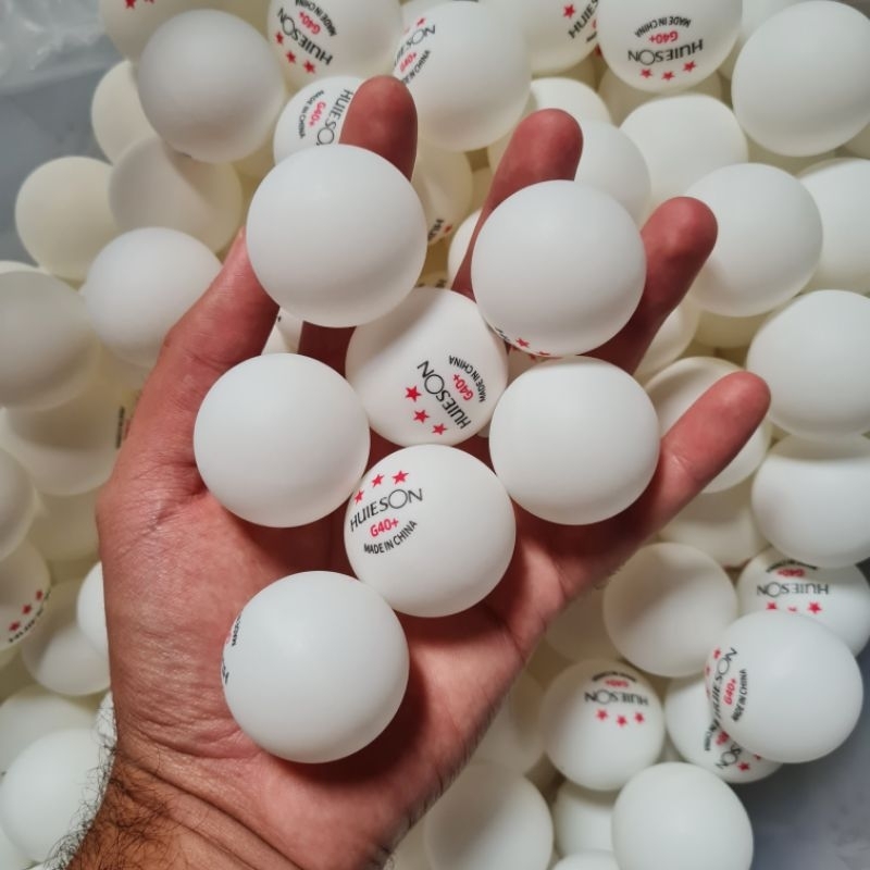 Bolinhas/Bolas de Ping Pong Profissional 3 estrelas Huieson Branca/Laranja