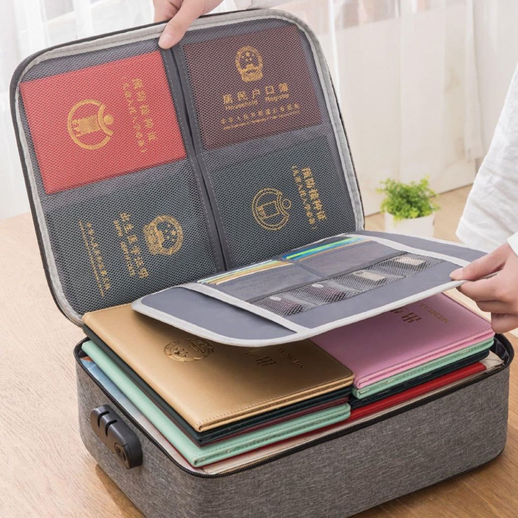 Bolsa Universal Para Armazenamento De Documento Viagem Porta-Cartões Suporte Bolsa De Ferramentas
