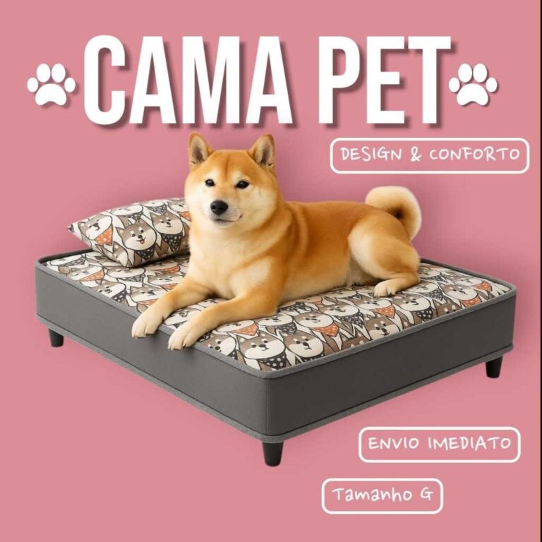 Cama para Cachorro Ortopédica Impermeável Grande