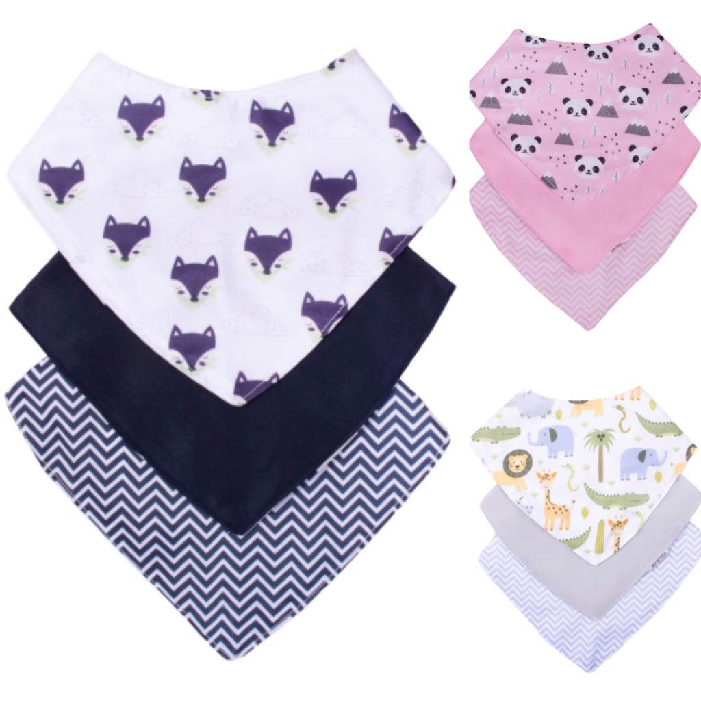 Kit Babador Impermeavel Para Bebe 3 Pecas