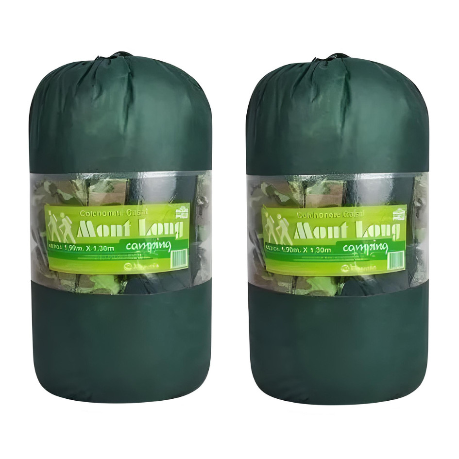 Kit 2 Colchonete Acampamento Camping Casal 130×190 + Bolsa