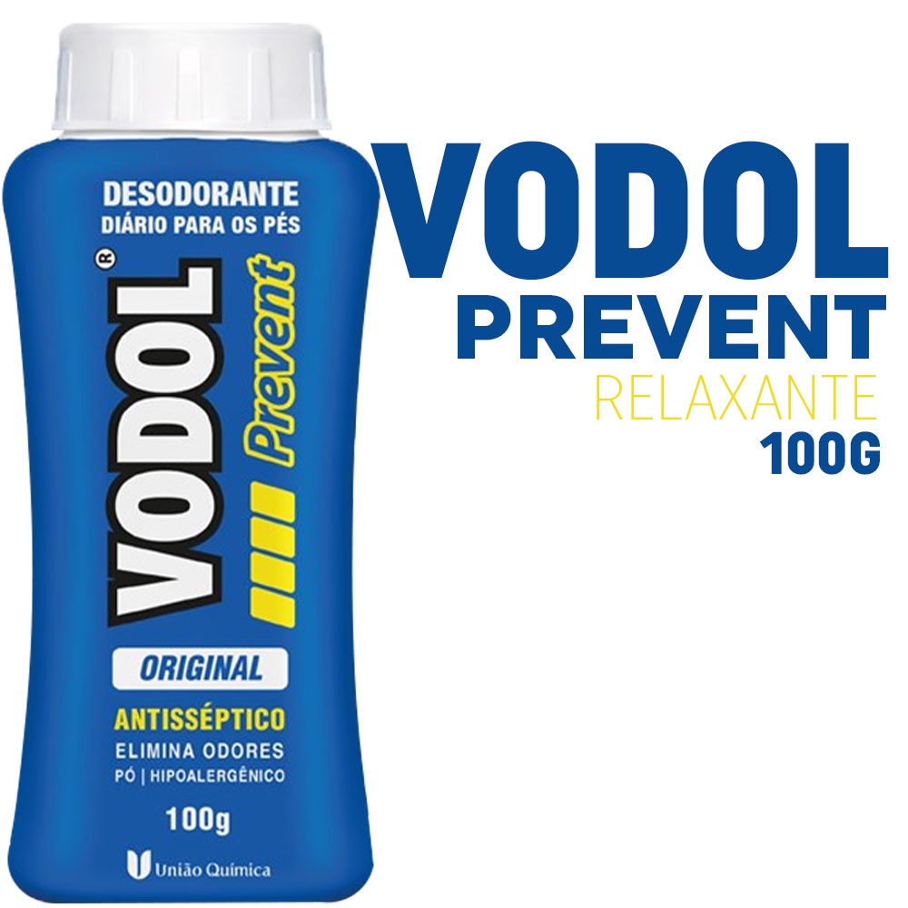 Vodol Prevent Talco sem perfume 100g Sem Mal Cheiro Cuidado com os Pés SEM ODOR