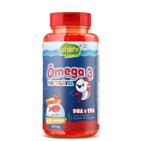 Omega 3 Kids Mastigavel 60 Capsulas – Unilif