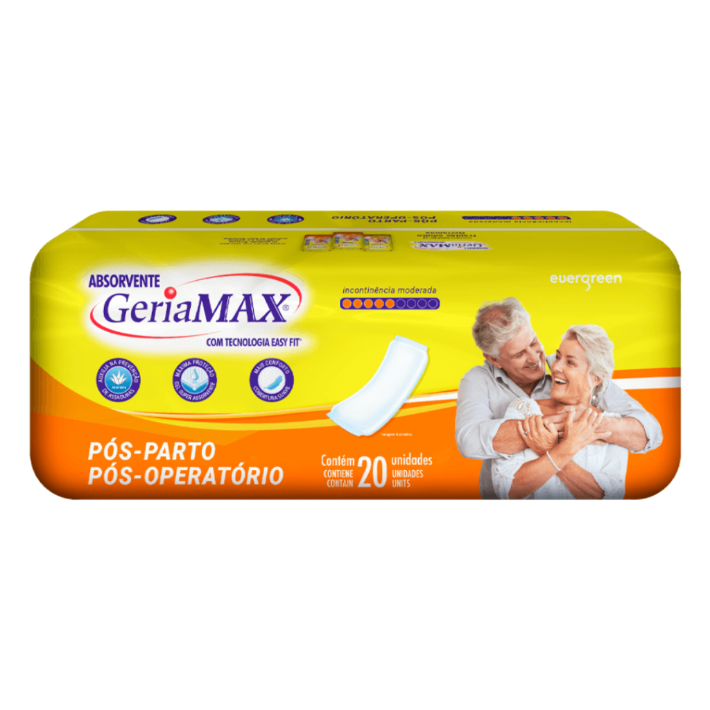 ABSORVENTE PÓS-OPERATÓRIO GERIAMAX 20 UNIDADES