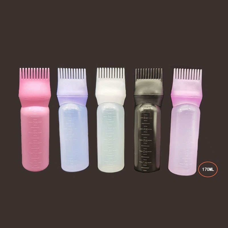 Pente Frasco Aplicador De Tinta De Cabelo Com Pente De Dentes