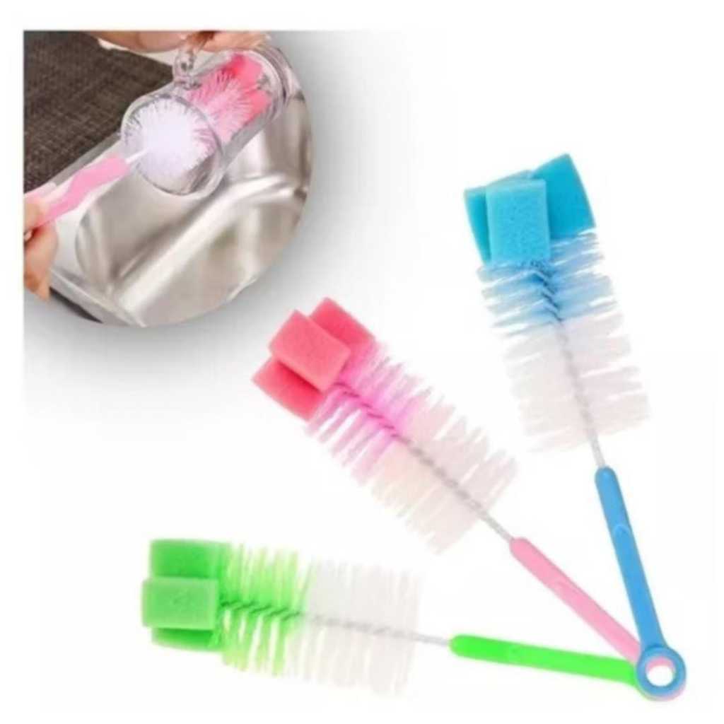 Escova para lavar Mamadeira/Copo/Garrafa com Esponja – TOP