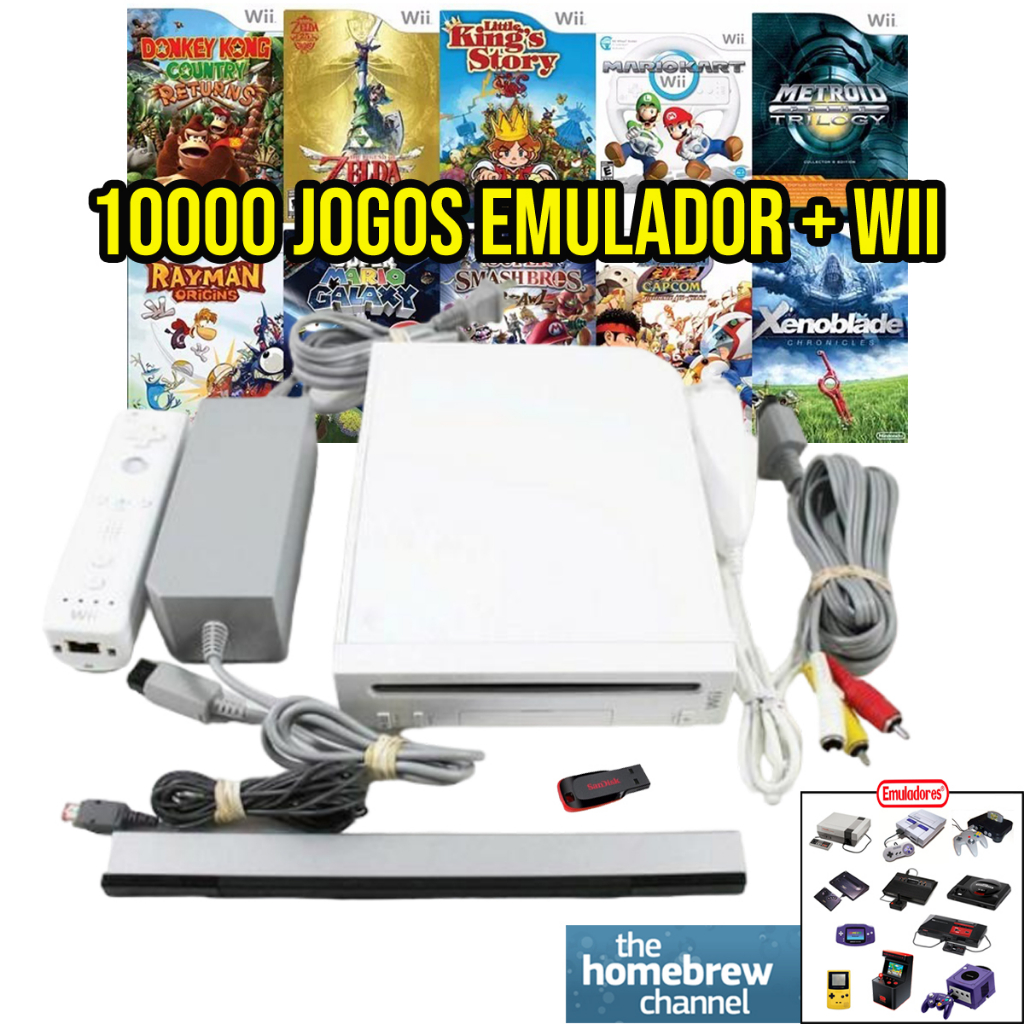 Nintendo Wii com Melhores GAMES Completo