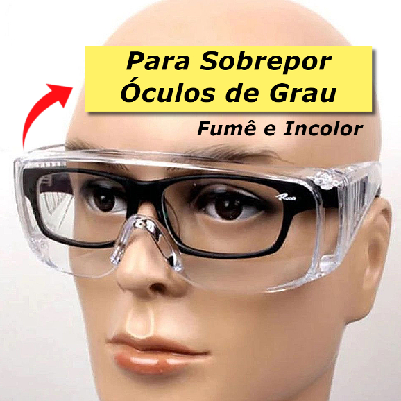 Óculos De Proteção SOBREPOR Óculos De Grau Pro