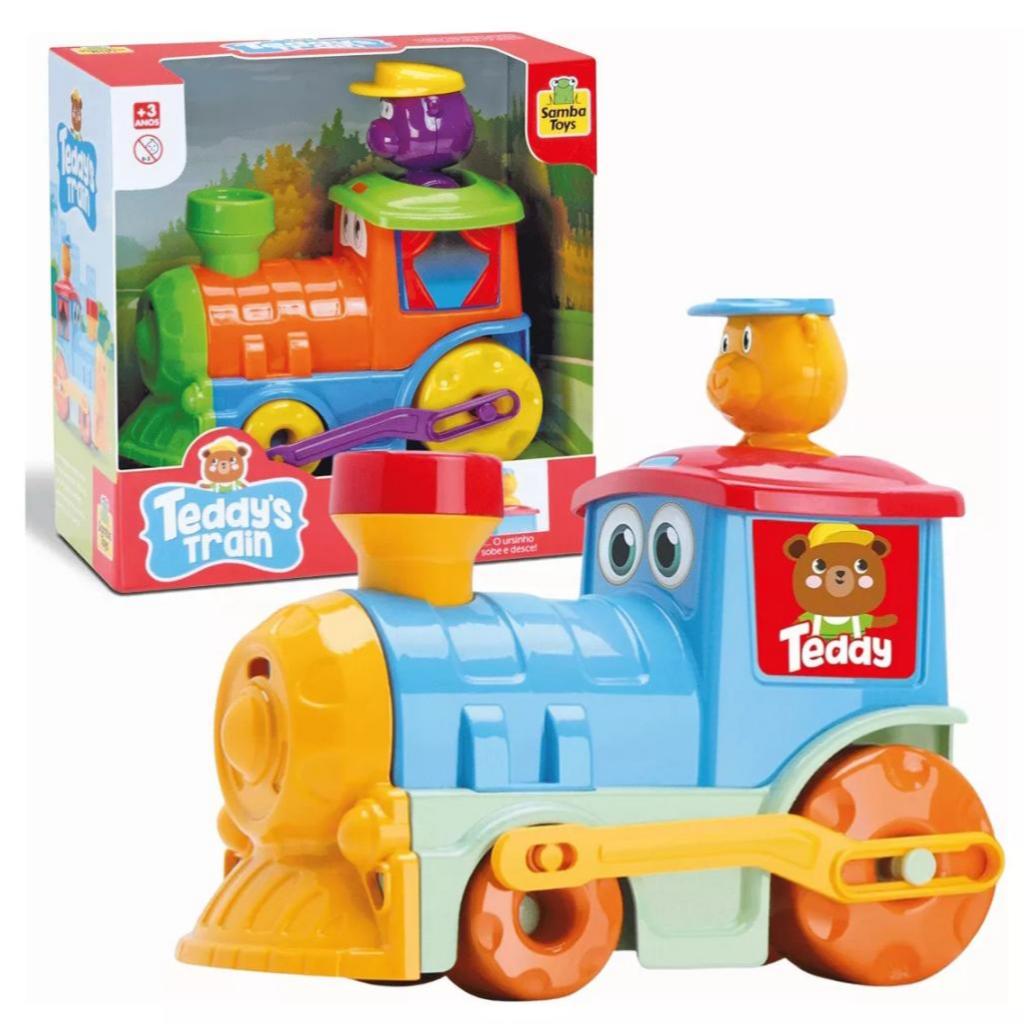 Brinquedo Infantil Trenzinho Do Teddys Train Didático – Samba Toys –