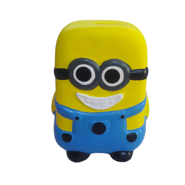 Cofre Decorativo Minions Em Cerâmica Decorada Cof