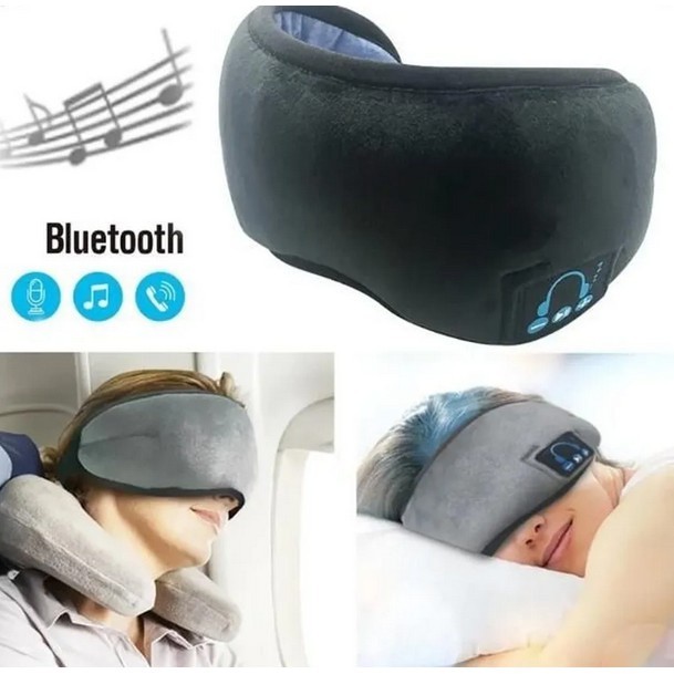 Tapa Olho Máscara Dormir Fone De Ouvido Bluetooth