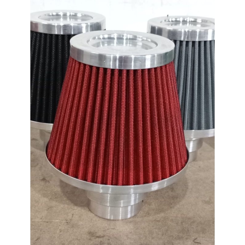 FILTRO DE ESPORTIVO MONO FLUXO GRANDE LAVÁVEL 3 MEDIDAS 62MM 72MM 82MM + ABRAÇADEIRA