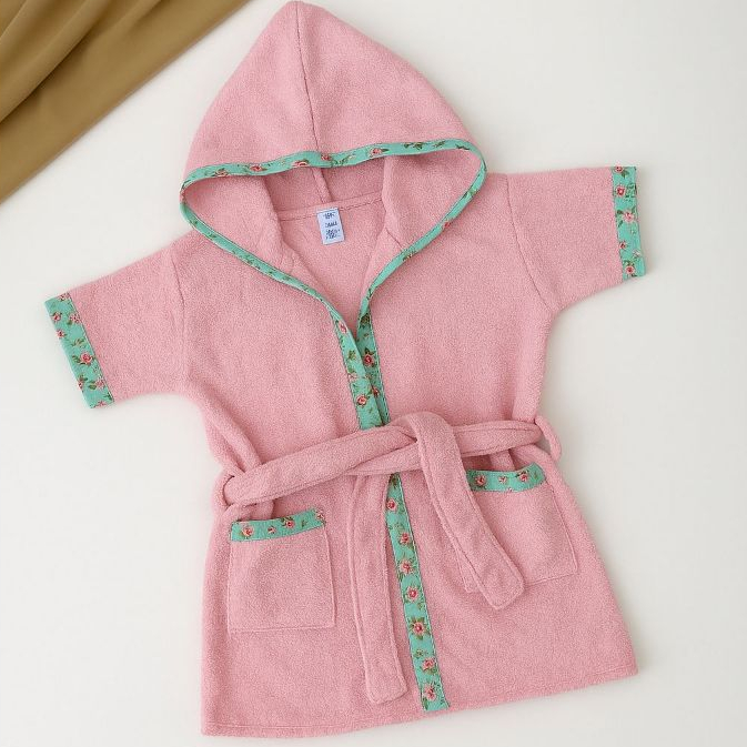 Roupão Infantil Feminino Para Bebê Com Capuz Ato