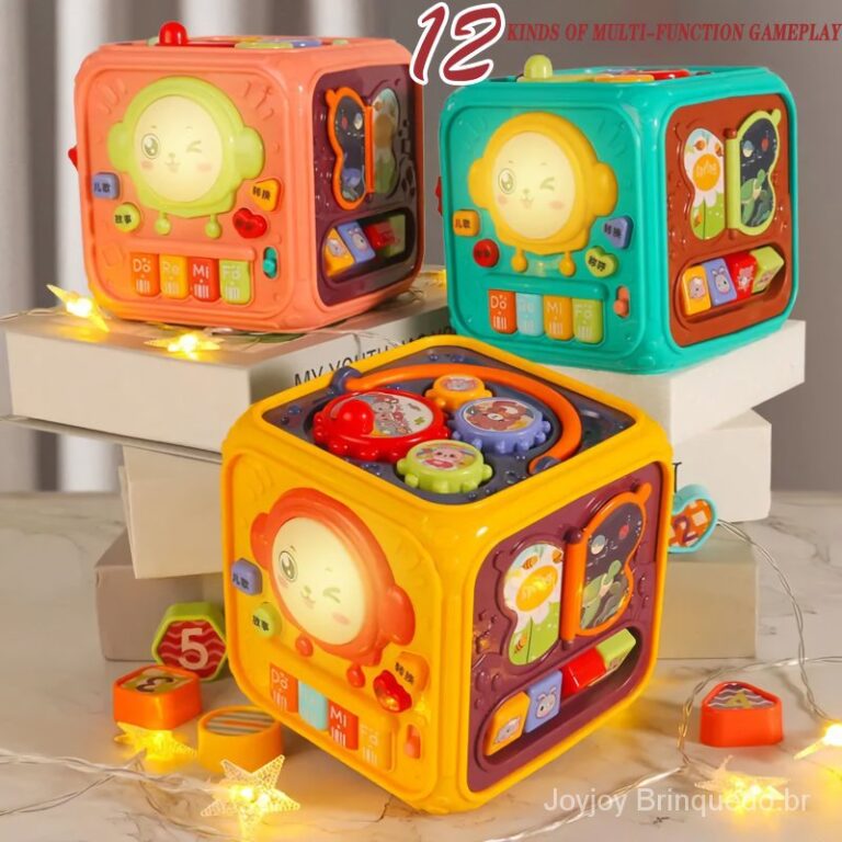 6 Em 1 Brinquedo Musical Multifuncional GeoméTric