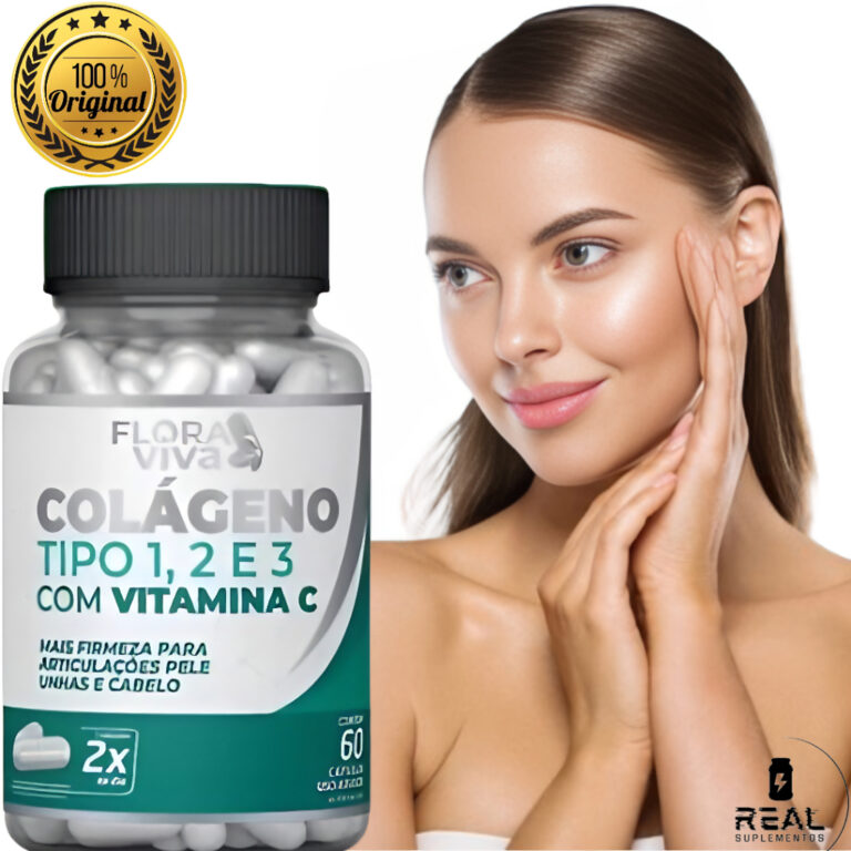 colageno tipo 1, 2 e 3 com Vitamina C Fortalece pe