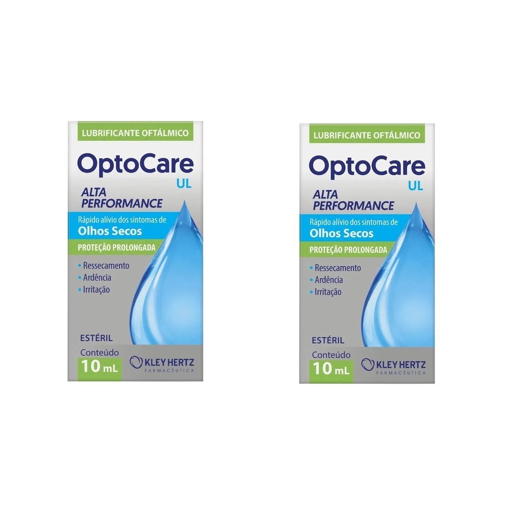 Kit 2 Colírio Lubrificante OptoCare Ul Olhos Secos 10ml