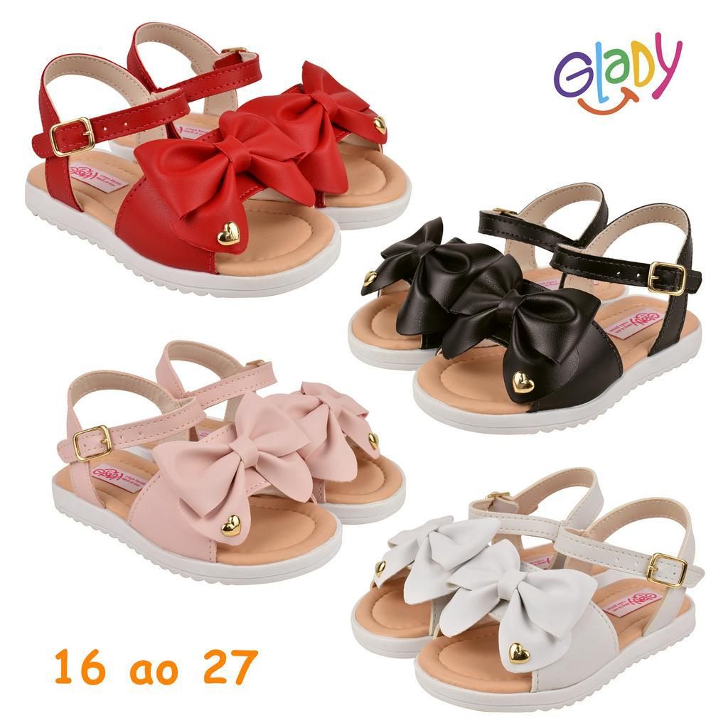 Sandália Infantil Menina Casual Luxo Com Laço Coração Super Confortável Qualidade Premium 16 ao 27
