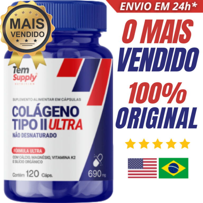 Colágeno Tipo 2 Ultra Premium Top De Linha 120 C