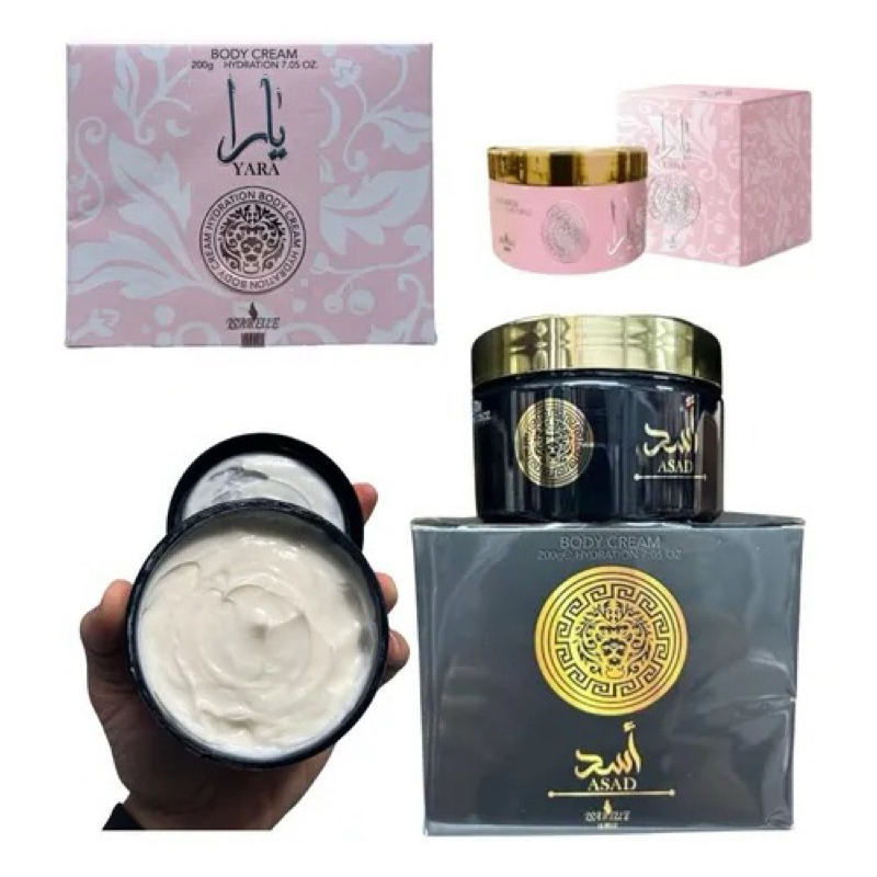 Kit 2 Creme Hidratante Corporal Pasta Asad E Yara Isabelle