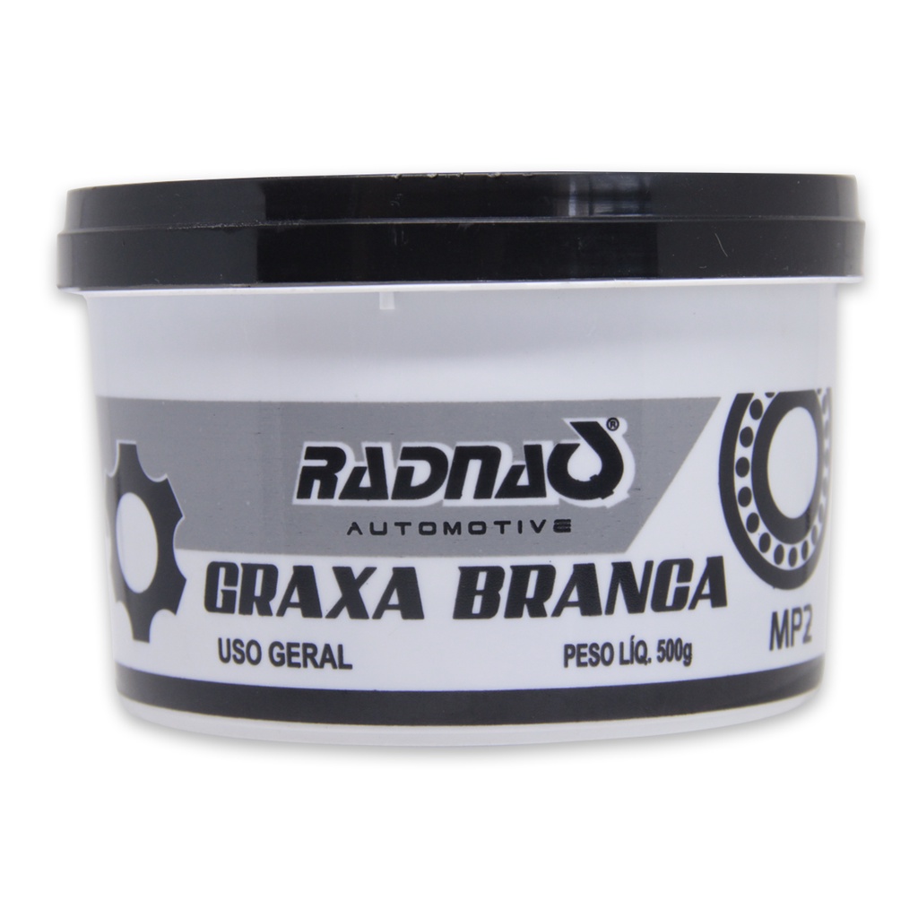 Graxa Radnaq Branca 500g Automotiva MP2 Anti Corrosiva Pote