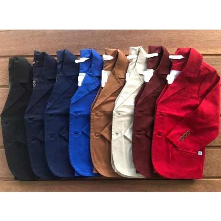 Blazer Casaco Infantil Meninos em Sarja esporte fi