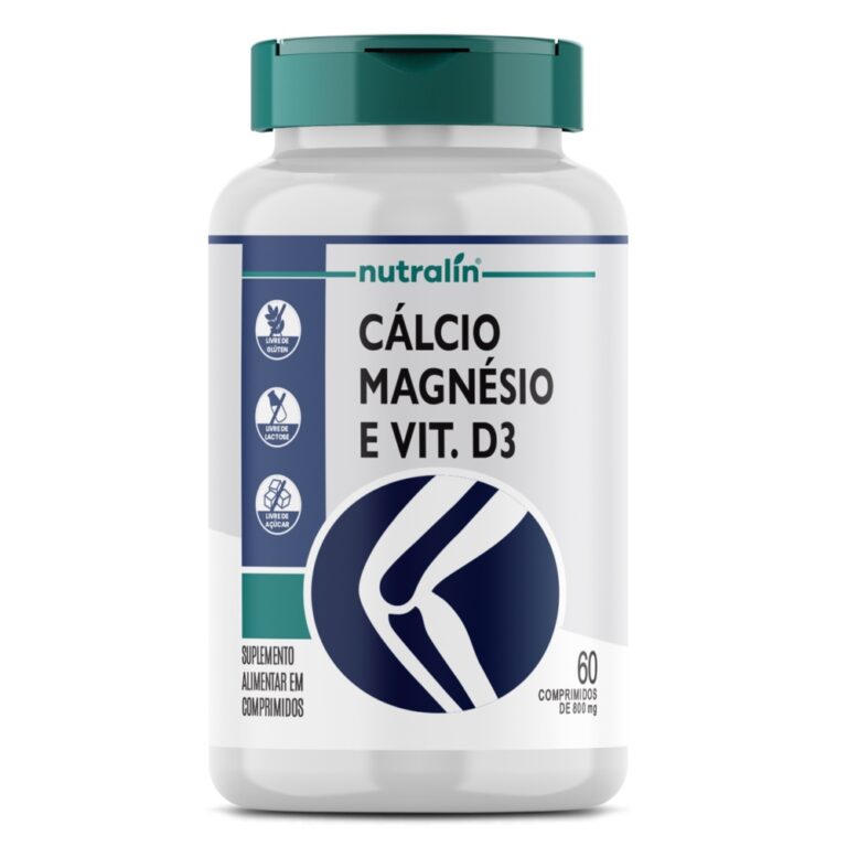 Cálcio, Magnésio E Vitamina D3 – 60 Compri