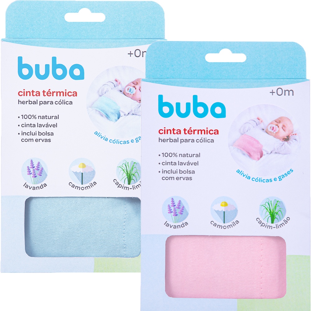 Cinta Térmica Herbal para Cólica Dores Bebe Buba