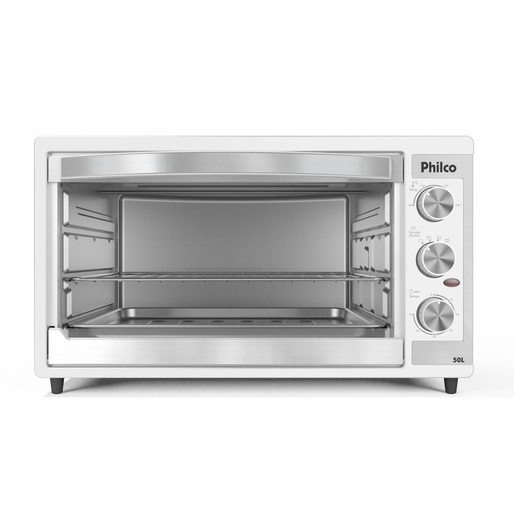 Forno Elétrico Philco 50L Branco Dupla Resistência PFE52B